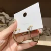 Stud Copper Fashion Nail Earrings Geometric Circle Earrings For Woman Simple Design Gold Colour Jewelry Party Gift 230811