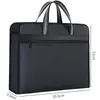 Briefcases Portable Multi-layer Business File Bag Men Folder Zipper Document Product Women Office High-capacity Filling Canvas Briefcase