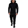 Herrspårar Herrspår Military Hoodie 2 stycken Set Costom din kamouflage muskelman Autumn Winter Tactical Sweat Jacket Pants 230812