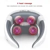 Electric Neck Cervical Physiotherapy Massager Osteochondrosis Anti-cellulite Shiatsu Shoulder Back Massage Pain Relief Machine HKD230812