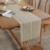 Bawełniany bieżnik bawełniany Jacquard pusty stół luksusowy stół flagowa szafka domowa okładka dekoracyjna tkanina do jadalni dekoracje 230811