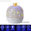 Crown Star Light Music Projeção Caixa de música Nightlight Music Star Light Light Night Light Stars Childrens Birthday Gift HKD230812