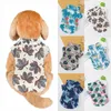 Summer Dog Clothes Hawaiian Style Dog T-shirt Short Sleeve Pet Clothes V Neck Puppy Clothes For Small Medium Dogs Pet Clothing HKD230812