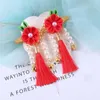 Hair Accessories Headdress Bow Grip Flowers Hairpins Kids Chinese Clips Children Tassels Year