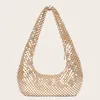 Kvällspåsar Kvinnor 2023 Silver Street Luxury Shoulder Bag Casual Zipper Coin Purse Sequin Shining Hobos Moto Style Designer