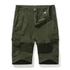 Herr shorts 2023 män sommar bomull casual korta byxor stora fickor man utomhus last storlek 30-38