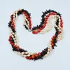 Choker Natural Irregular Coral And Pearl Necklaces. Versatile. Minimalist Women's Summer Party Jewelry 60CM