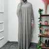 Vêtements ethniques Ramadan musulman One Pime Prayer Hijab Robe Habille Abaya Cover Dubai Jilbab Femmes Niqab Hooded Full Robe Modest I274Y