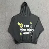 Kırık Gezegen Köpük Mektup Baskı Hoodie Gevşek Erkekler y2k Hoody 3D Köpük Graffiti Mektup Kazak Hip Hop Harajuku Sweatshirts Külot Kadınlar Uzun Kollu Takımlar