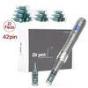 Dövme Makinesi Dr Pen M8 22 PCS Kartuş Kablosuz Profesyonel Derma Kalem Mikro İğne Tedavisi Cilt Bakımı 230811