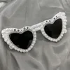 Lunettes de soleil Perles nuptiales Engagement Bachelorette Party Diamond verrouses Douche Douche