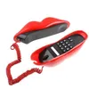 Téléphones lèvres Téléphone mignon Red Mouth Shape Téléphone Téléphone Cordond Téléphones pour la maison et la décoration de bureau Rose Rose Role Téléphone Cadeau 230812