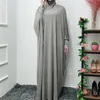 Vêtements ethniques Ramadan musulman One Pime Prayer Hijab Robe Habille Abaya Cover Dubai Jilbab Femmes Niqab Hooded Full Robe Modest I274Y