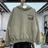 Erkek Hoodies En İyi Kalite Patchwork Khaki RRR123 Moda Hoodie Erkekler 1: 1 RRR 123 Ağır Kumaş Külot Kapüşonlu Street Giyim Kadın Giyim