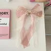 Bowknot Streamer Fryzury Pazury dla kobiet kropla wodnego fryzjer włosy pazurom dziewczyny słodkie eleganckie włosy Accessoires koreańskie