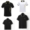 Projektant mody Mens Polos Shirt T-shirt Summer Hafted Pattern Business Fashion Black and White Kołnierze Pinkwing-6CXG8125