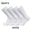 Sports Socks 4Pairset Aero Pure Color Cycling Silicone Nonslip Pro Racing Bicycle Summer Cool Calcetines Ciclismo 230811