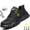 Scarpe di sicurezza Scarpe per maschi di sicurezza da lavoro Sneaker indistruttibili stivali di sicurezza scarpe inverno uomini scarpe di punta in acciaio Sport Stifty Drop 230812