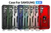 Dla Samsung A54 5G Case odporna na wstrząsy hybrydowej wbudowanej okładki krocza pierścieniowej dla Galaxy A14 A53 A52 A34 A33 A24 A13 Anti-Slip Stand Fundda Conque