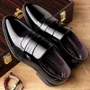 Dress Shoes Designer Men Dress Shoes Shadow Patent Leather Luxury Fashion Groom Wedding Shoes Men Luxury italian style Oxford Shoes Size 48 230811