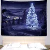 Tapisseries Christmas Tapestry Murdings Hippies Dormitory Room Decoration Grands Murs en tissu rideaux Feuilles de lit Personnalisables R230812