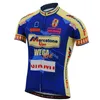 Jersey de cyclisme Ensemble des maillots cyclistes rétro pour hommes kit de vélo de rose jaune