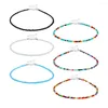 Choker Femmes Bohemian Colliers Colorful Seed Perle Bijoux en verre pour filles Boho Hawaiian Summer Beach