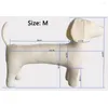 Hondenkleding Dachshund Model Kleding Display Rekwisieten Zwart -wit PVC Leather Standing Posture Pet Supplies