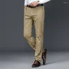 Abiti da uomo Case per la moda primaverile Autumn Business Casual Pants Cash Long Pants Canceli maschi elastici dritti formali più grandi più grandi dimensioni 40