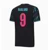 2024 2025 Mancheste Man Ciudad de Haaland Soccer Jerseys 23 24 25 de Bruyne Mans Cities Grealish Mahrez J.alvarez Ederson Foden Football Shirt Uniforms Men adultos Kit para niños