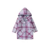 Jackets Kinderjacken für Mädchen Windbreaker Winter Plaid Overtock -Kapuzenparka -Jacke Dicke Wollmantel Kinder Kleidung Oberbekleidung R230812