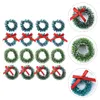 Fleurs décoratives de Noël à aiguille à aiguille cercle couronne de maison suspendue décoration de fête de magasin de maison