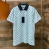 2021 Italien Marke Designer Polo Shirt Luxus T Shirts Schlange Biene Floral Stickerei Polos para hombre High Street Mode Streifen Drucken Polot-shirt # 6002 Revers