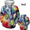 Personalized Fashion 2023 Animal Oil Painting Elephant 3D Printed Men's Autumn Casual Hoodie Harajuku Graffiti Sweatshirt Unisex HKD230725