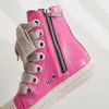 new Simple and Versatile Candy Color Personalized Dark Series Thick Lace Fashion Shoes Couple Board Shoes