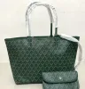 Modedesigner tvådelar shoppingväska läder tote med plånbok korthållare messenger väska nyckel mynt axelväska handväska kvinnor grön brun blomma väska 51688