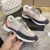 Top quality designer sneaker casual shoes women retro casual shoes suede leather stitching multi-color and versatile sports shoes thick soles increased shoes