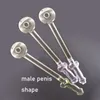 Peni maschio Spesso Pyrex Glass Olio Bruccino Olio TUBI DI VETRO DISTRAMENTO Tubi di vetro di alta qualità trasparenti tubi a tubo Testi per unghie dell'olio per accessori per fumo bong tampone all'ingrosso all'ingrosso