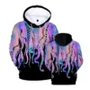 Heren Hoodies Sweatshirts Octopus Tentakels Gedrukte Hoodies Autumn Winter Pullover Men Women kleding Oversized Oversized Casual Fashion Hip Hop Sweatshirts 230812