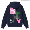 2023 Men's SY Hoodie Luxury Brand Street Couple Sweatshirt Black 8 Dice Print Design Trend Autumn And Winter Sweater Mens And Women's Hoodies KTLI