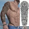 Tatuaggi temporanei a braccio grande braccio tatuaggio serpente gufo maori impermeabile iperrealistic maschi s adesivo vichingo cranio teschio corpo falso tatuaggio donne 230812