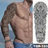 Temporary Tattoos Large Arm Sleeve Tattoo Snake Owl Maori Waterproof Hyperrealistic Men s Viking Sticker Skull Body Fake Tatoo Women 230812