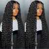 Human Chignons 40inch Water Wave Curly Lace Frontal S 13x4 13x6 HD Djup 360 Full hår för kvinnor till försäljning 230811