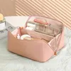 Opbergdozen Grote capaciteit Travel Cosmetische tas Multifunctionele toiletiekit Women draagbare make -upborstel Organisator Zakjes handtassen