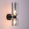 Vägglampor bredvid fackla 2023 Luxury Flowers Restaurant El Home Bedside Nordic Indoor Modern Sconce Lamp Led Crystal Light