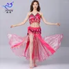 Scene Wear Belly Dance Long Kjol Set Performance Suit Carnaval Disfraces vuxna Sexig Jupe Gitane Festival Outfit Gypsy Dress