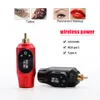 Tattoo Machine Professional Wireless Tattoo voeding 2000mha Oplaadbare mini Portable Tattoo Battery RCA Jack voor roterende tattoo machine 230811