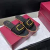 luxe Designer sandaal sexy Slipper satijn Glijbaan Casual schoen Plat gaas Nieuw Echt Leer Zomer Heren Dames slippers Sliders strand zwembad reizen Mule outdoor loafer