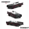 Diecast Model Cars Hommat Weels 164 Roda de roda escala Batmobile Car Alloy Diecasts Toy Veículos Toys para crianças LJ200930 Drop Deli DHXTE