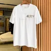 designer t shirt män kvinnor kort ärm t-shirt broderi pullover polo skjorta sommar bomull tee rund hals tröja casual t-shirts 4xl 5xl